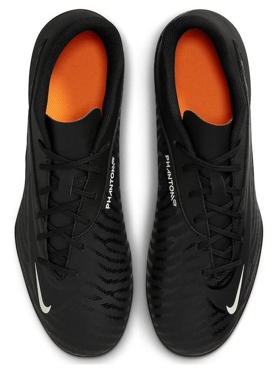 Nike Phantom GX Club Football Shoes with Cleats Black / Dark Smoke Grey / Total Orange / Summit White