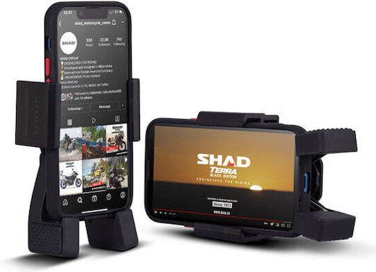 Shad Mount Phone Motorcycle with Adjustable Arm for Mirror