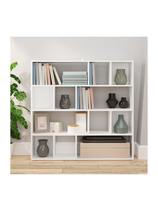 Bibliothek Weiß 105x24x102cm