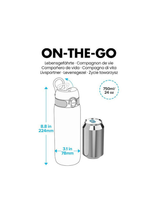 Ion8 Tour Πλαστικό Παγούρι 750ml Τιρκουάζ