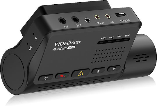 Viofo A139 3CH Σετ Κάμερα DVR Αυτοκινήτου 1440P Wi-Fi, GPS & Κάμερα Οπισθοπορείας