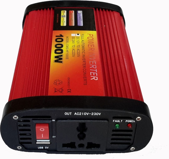 Doxin CMS-HF100E Invertor Auto Modificat Sine Wave 1000W pentru Convertirea 12V DC în 220V AC