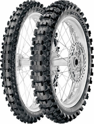 Pirelli Scorpion 120/90-19 66Numele specificației: Magazin online NHS / TT / Fără cameră de aer Off-Road Anvelopă motocicletă Spate Mediu moale