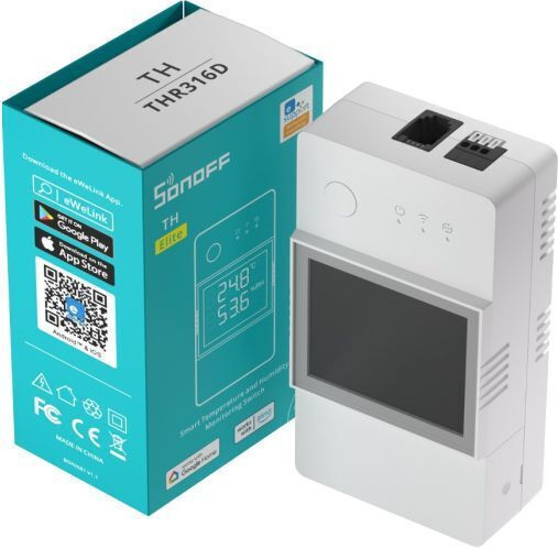 Sonoff THR320D Multitool Elektrische Messgeräte Schiene Monophase WLAN Zigbee LAN Google Home Alexa Sonoff Smart Steuerung Thermostat/Hygrometer