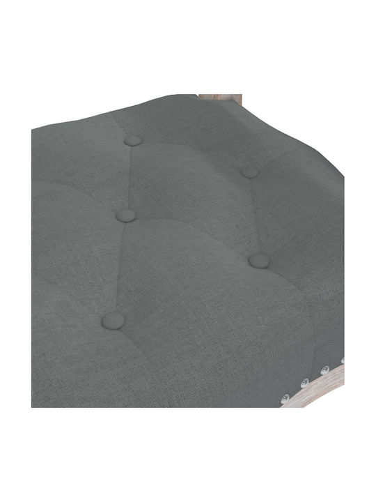 Stoff-Tabouret Mit Grau Gepolstert 110x45x60cm