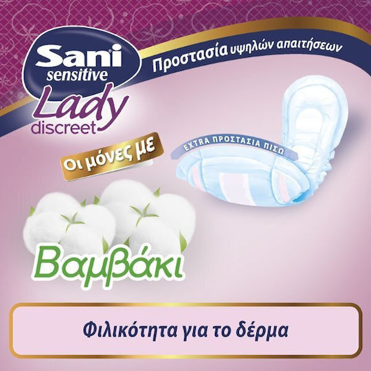 Sani Sensitive Lady Super Women's Incontinence Pad Normal Flow 5 Drops 10pcs