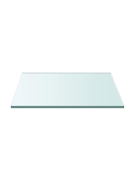 vidaXL Square Table Surface made of Glass in Transparent Color 50x50cm 345072 1pcs