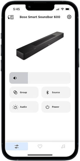 Bose Smart Soundbar 600 Soundbar Bluetooth, HDMI und Wi-Fi mit Fernbedienung Schwarz