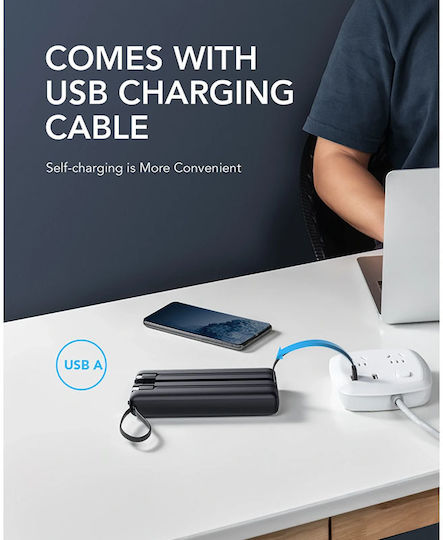 Veger VP2047 Power Bank 20000mAh με Θύρα USB-A και Θύρα USB-C Μαύρο