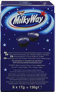 Milky Way Κάψουλες Σοκολάτα Συμβατές με Μηχανή Dolce Gusto 8caps