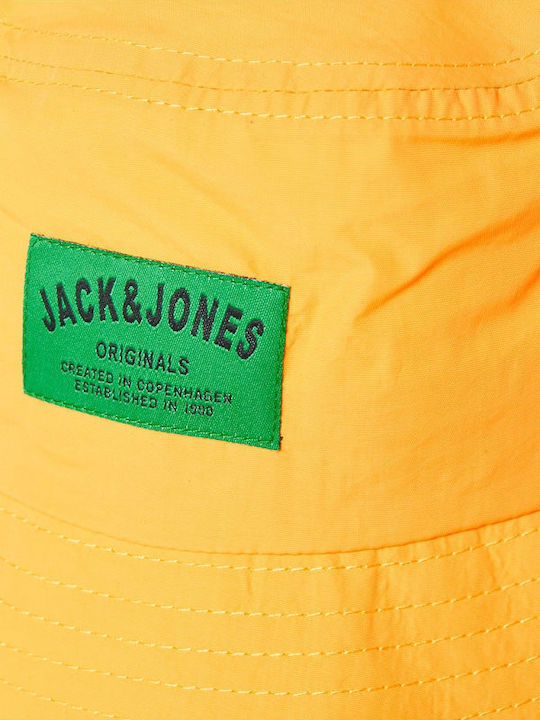 Jack & Jones Υφασμάτινo Καπέλο Bucket Κίτρινο