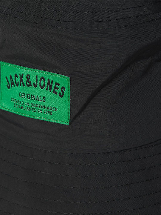 Jack & Jones Υφασμάτινo Ανδρικό Καπέλο Στυλ Bucket Μαύρο