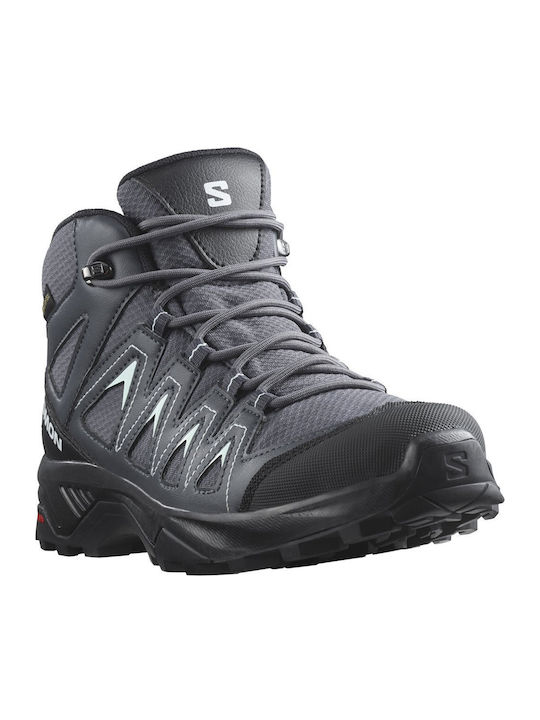 Salomon X Braze Mid GTX Women's Waterproof Hiking Boots with Gore-Tex Membrane Ebony India
