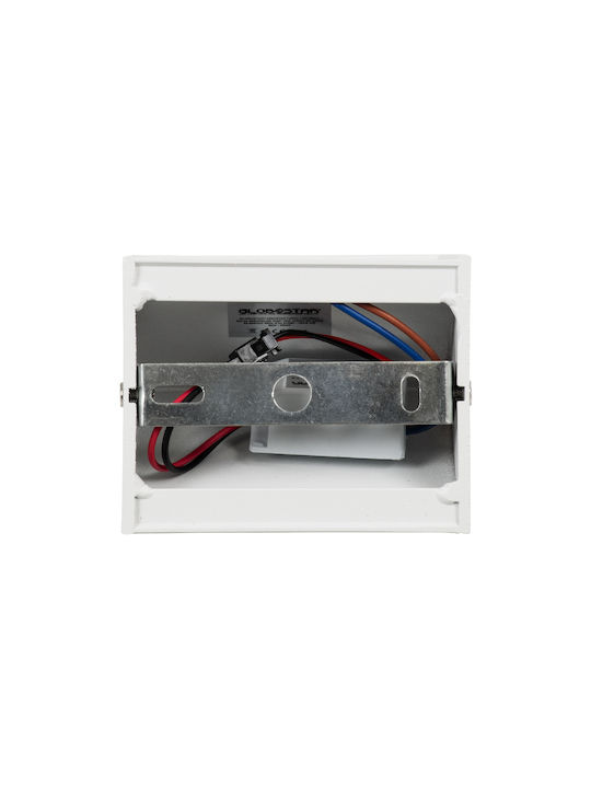 GloboStar Circoa Wall-Mounted Outdoor Ceiling Light LED IP44 10W with Warm White Light Double Beam 10x8x10εκ.