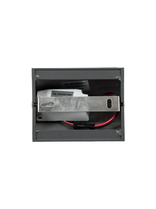 GloboStar Circoa Стенен Външен Плафон LED IP44 10W с Топло бяло Светлина Двоен лъч 10x8x10εκ.