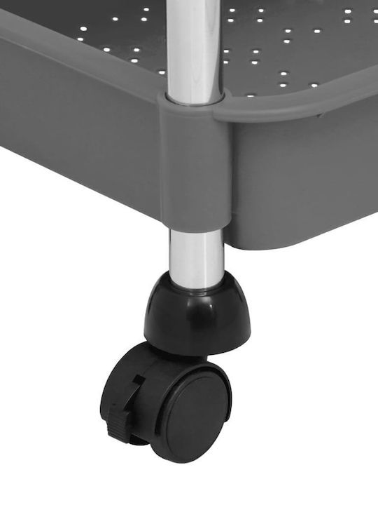 vidaXL vidaXL Metallisches Küchenwagen Mit 5 Ebenen Grau 40x22x116cm
