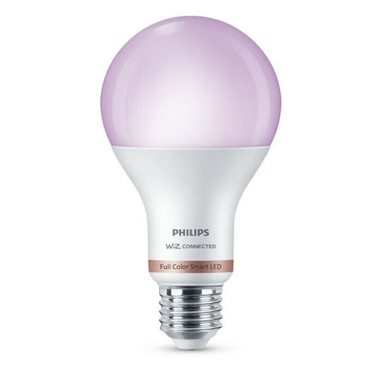 Philips Bec Smart LED 13W pentru Dulie E27 și Formă A67 RGB 1521lm