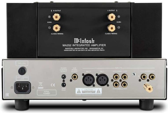 McIntosh MA252 Υβριδικός Ολοκληρωμένος Ενισχυτής Hi-Fi Mono 160W/4Ω 100W/8Ω 17568 Μαύρος