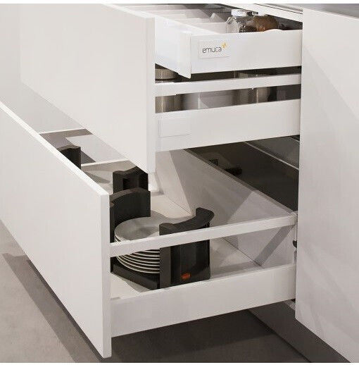 Emuca Schrank-Geschirrständer Ambia Line 18,7cm Grau