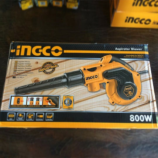 Ingco Suflantă / Aspirator de Mână Electric 800W cu Reglare a Intensității