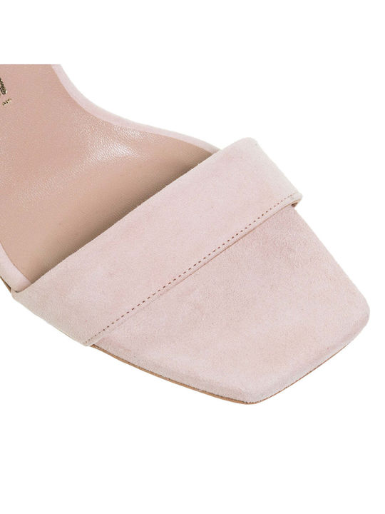 Mourtzi Suede Women's Sandals Pink