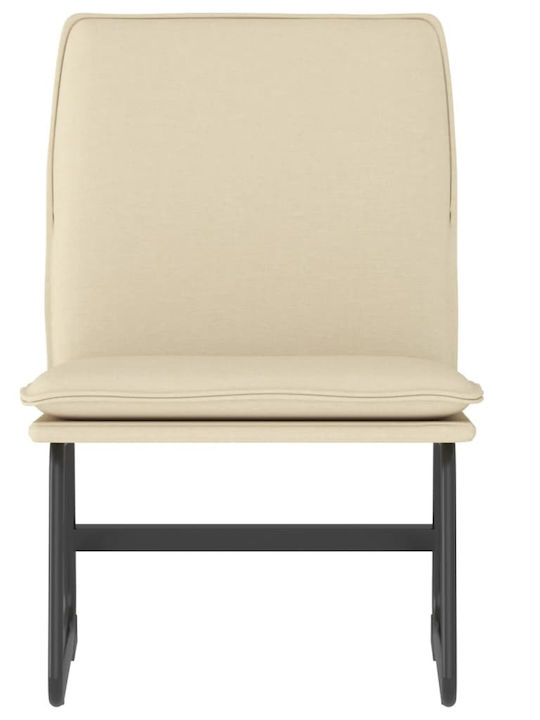 Visitor Armchair Κρεμ 52x75x76cm