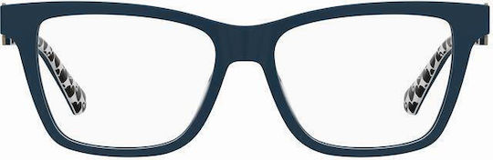 Moschino Plastic Eyeglass Frame Navy Blue MOL610 PJP