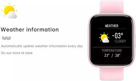 T99 Smartwatch με Παλμογράφο (Ροζ)