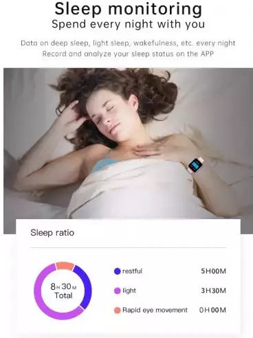 T99 Smartwatch με Παλμογράφο (Ροζ)