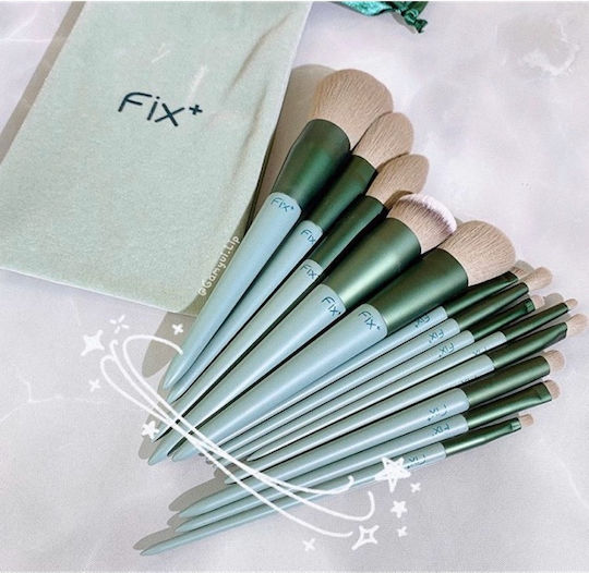 Make-up Pinsel Set aus Synthetischer Borste Fix Makeup 13 Stück