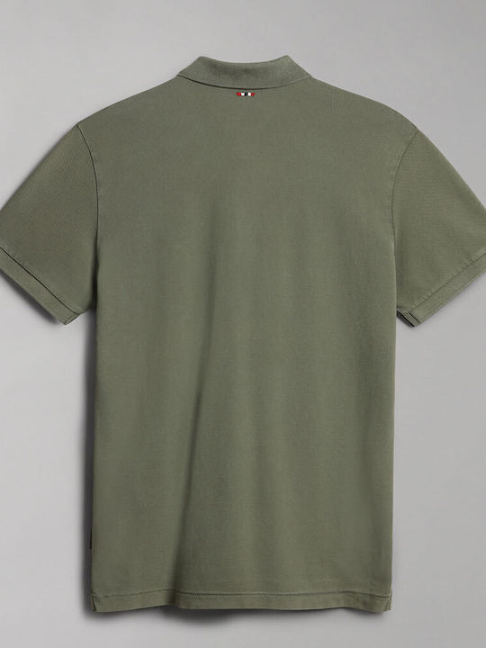 Elbas Polo Μπλούζα Κοντομάνικη Green Lichen
