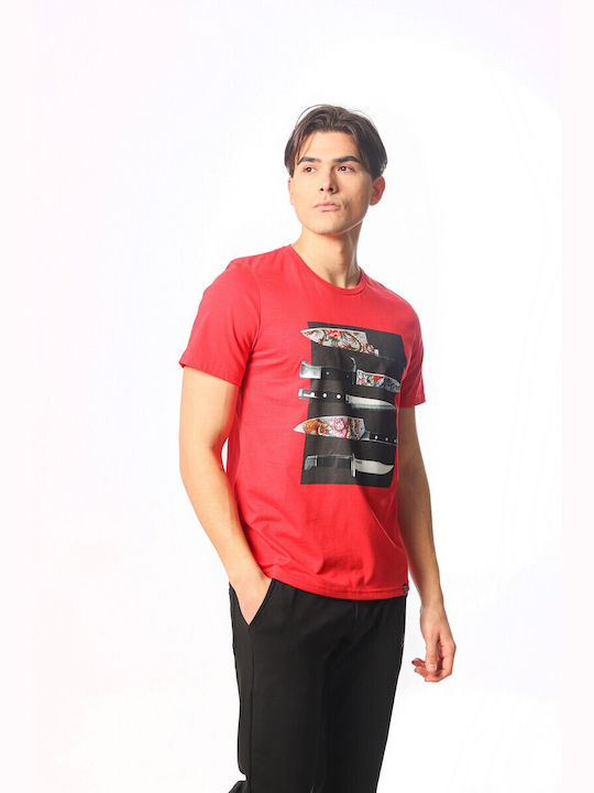 Paco & Co Men's Short Sleeve T-shirt Red