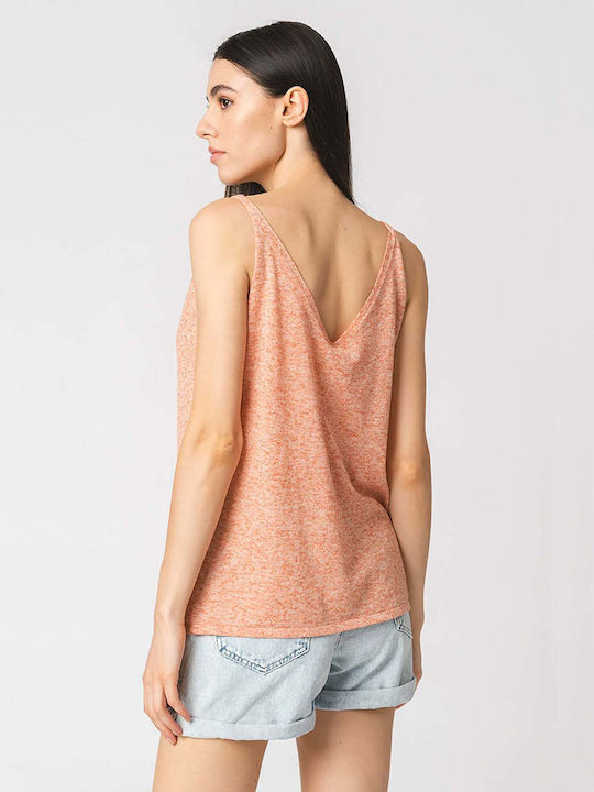 Only Damen Sommer Bluse Ärmellos Rosa