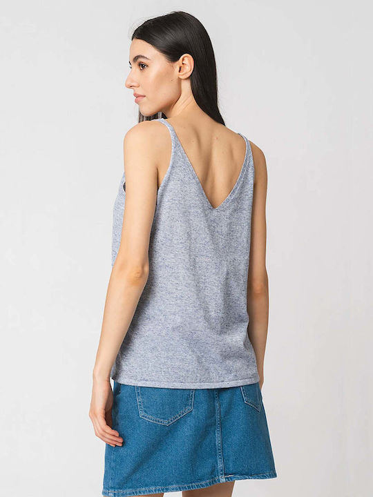 Only Women's Summer Blouse Sleeveless Gray