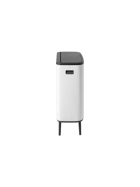 Brabantia Waste Bin Made of Stainless Steel Push White 60lt