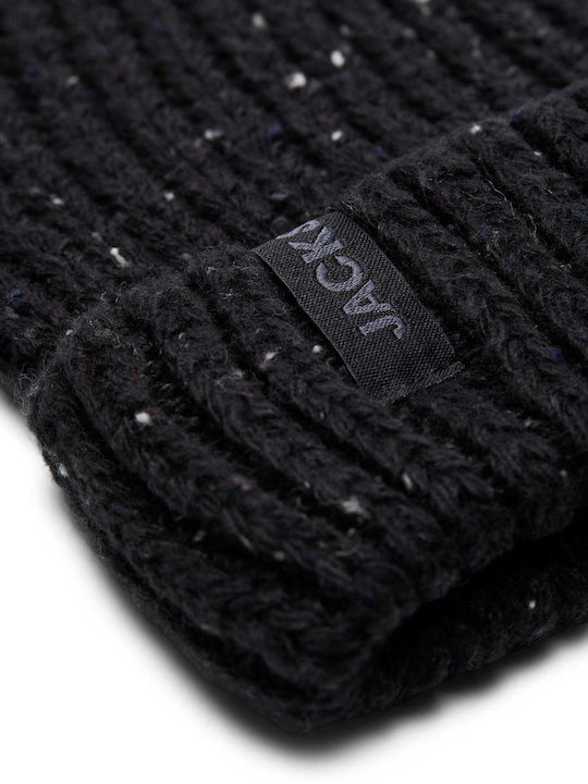 Jack & Jones Beanie Masculin Căciulă cu Tricotaj Rib în culoarea Negru