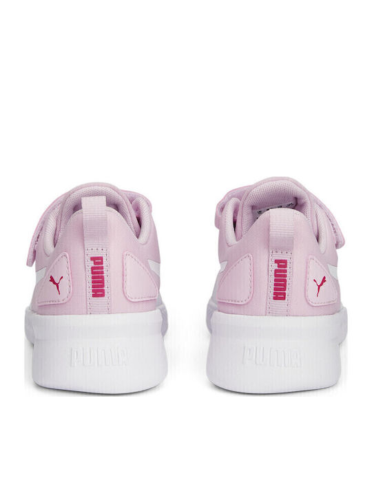 Flyer Kids Sports Shoes Running with Hoop & Loop Closure Pink