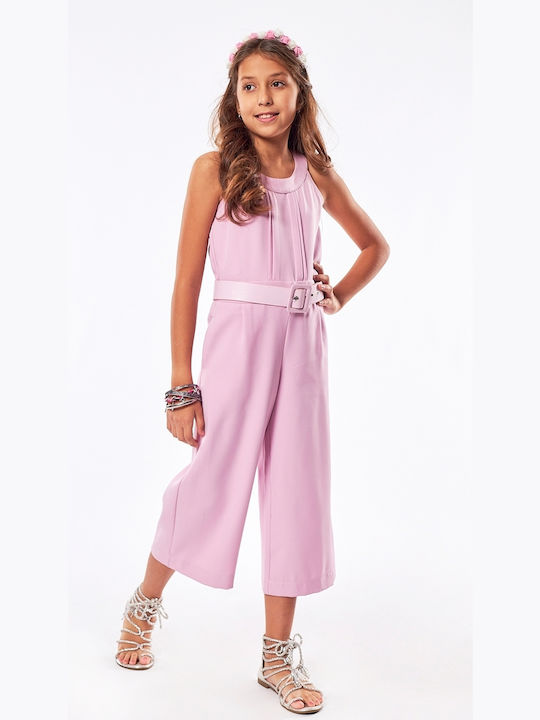 Εβίτα Girls Fabric Jumpsuit Lilac