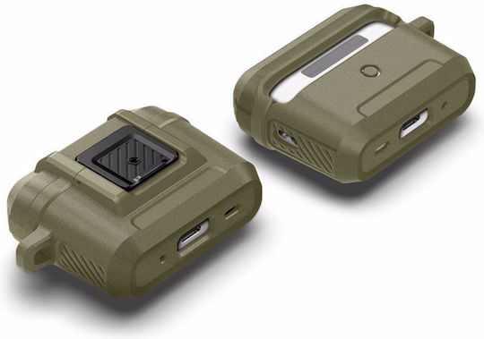 Spigen ACS05911 Plastic Case with Keychain Vintage Khaki for Apple AirPods Pro