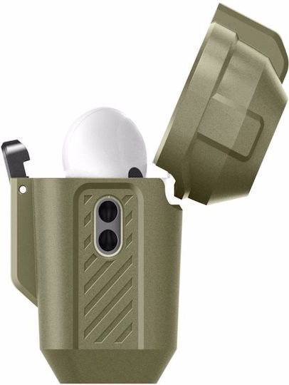 Spigen ACS05911 Plastic Case with Keychain Vintage Khaki for Apple AirPods Pro