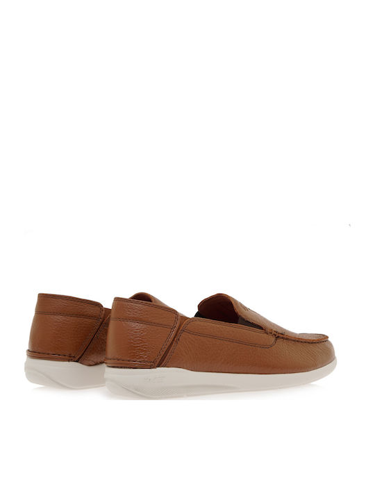 GORWIN STEP Δερμάτινα Ανδρικά Loafers σε Ταμπά Χρώμα