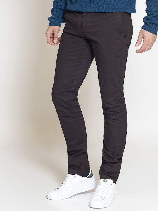 Chinos Slim Fit Winfield Braun Baumwolle Monochrom GANZTAGS, CASUAL