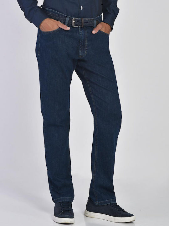 Five pocket jeans modern fit Don Hering Μπλέ ΒΑΜΒΑΚΙ ΜΟΝΟΧΡΩΜΟ ALL DAY,CASUAL