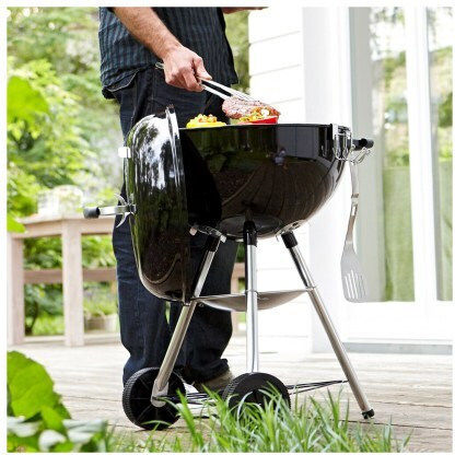 Weber Compact Stainless steel Charcoal Grill Kettle with Lid 47cmx47cm