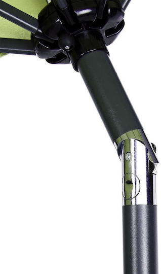 Umbrella Floor Round Aluminum Siesta Olive Green 1.84x0.94m