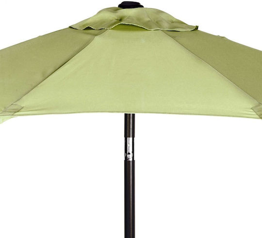 Umbrella Floor Round Aluminum Siesta Olive Green 1.84x0.94m