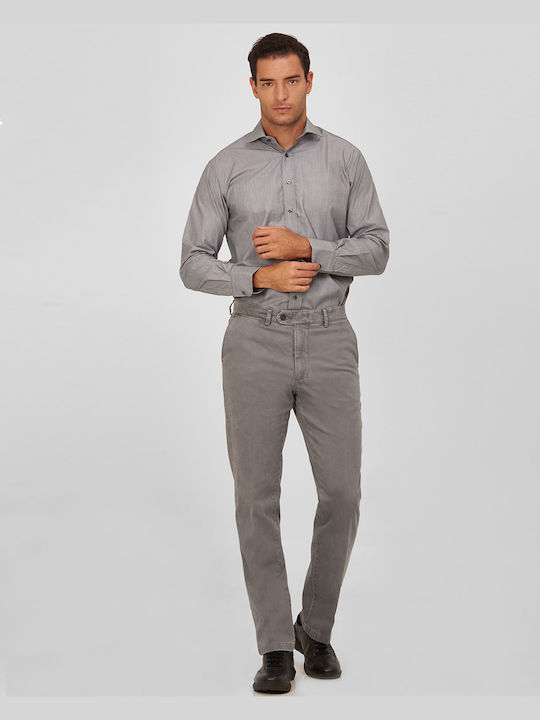 Chinos modern fit Kaiserhoff Γκρι Ανοιχτό ΜΟΝΟΧΡΩΜΟ ALL DAY,CASUAL,BUSINESS