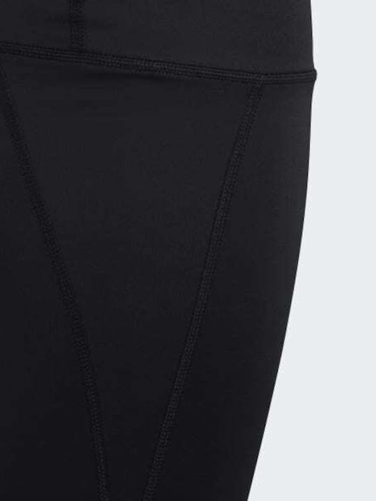 Kids Legging Sports Cropped Black Aeroready 3-Stripes