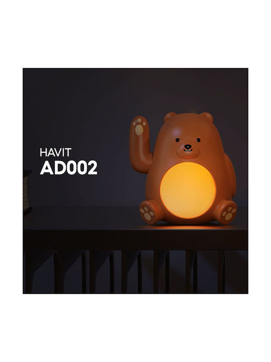 Havit Led Παιδικό Διακοσμητικό Φωτιστικό Καφέ