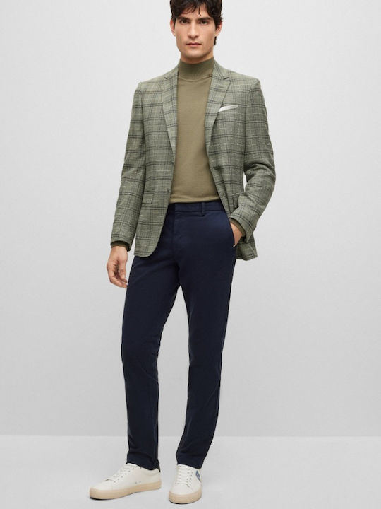 Kaito1 Παντελόνι Chino Ελαστικό σε Slim Εφαρμογή Navy Μπλε